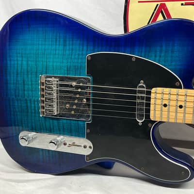 Fender Limited Edition Player Telecaster Plus Top Electric Guitar MIM - Made in Mexico - Blue Burst image 2