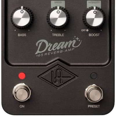 Universal Audio UAFX Dream '65 Reverb Amplifier Pedal - Bundle with Instrument Cable and 2 Patch Cables image 2