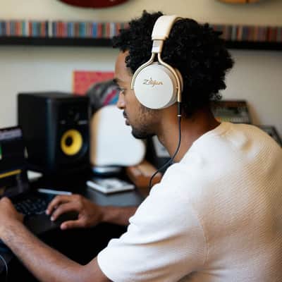 Zildjian ALCHEM-E Perfect Tune Wireless Over-Ear Headphones with 2 Levels Active Noise Cancellation, Bluetooth 5.3, and Customizable EQ Settings (Sandstorm) image 6