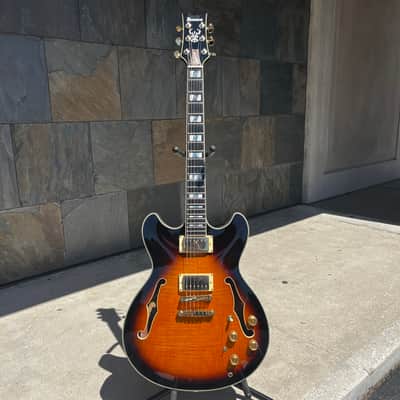 Used 2015 Ibanez JSM-10 John Scofield Signature Vintage Yellow Sunburst with Hardcase image 2