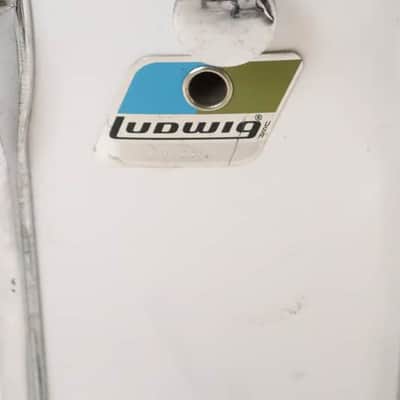 Ludwig 12x15 Marching Snare Drum White Cortex Vintage 1970's image 2