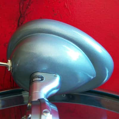 Vintage RARE 1940's Shure 70ST crystal microphone satin chrome w Shure S-36 stand 55 55S image 13