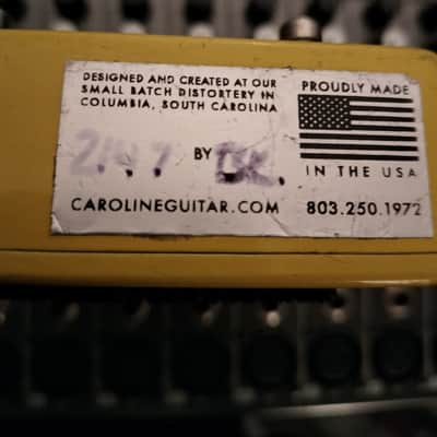Caroline Guitar Company Météore Lo-Fi Reverb 2016 - Present - RARE PERFORMANCE YELLOW OMG image 3