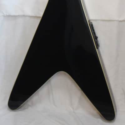 Dean V-Coustic Thin Body Acoustic-Electric Guitar 2010 Ebony image 4