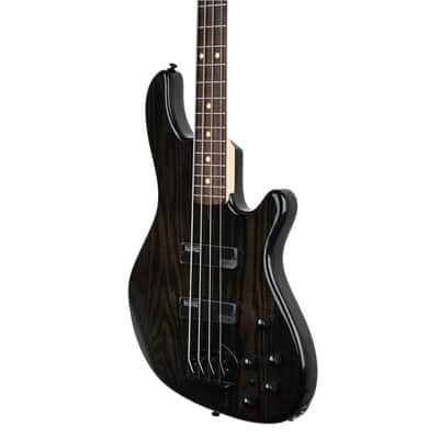 Lakland Skyline 44-OS Offset Bass Guitar, Trans Black with Rosewood Fingerboard, Gator GFW-GTR-SEAT and Stand, ErnieBall 1/4 Cable Bundle image 3