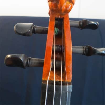 SONG Violin Full size with carved Animal scroll Neck, Hand made,Stradivari style,flames maple,nice spurce. Good Sound image 6