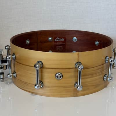 Brady Jarrah Ply Blackheart finish 14x5.5 snare drum image 9
