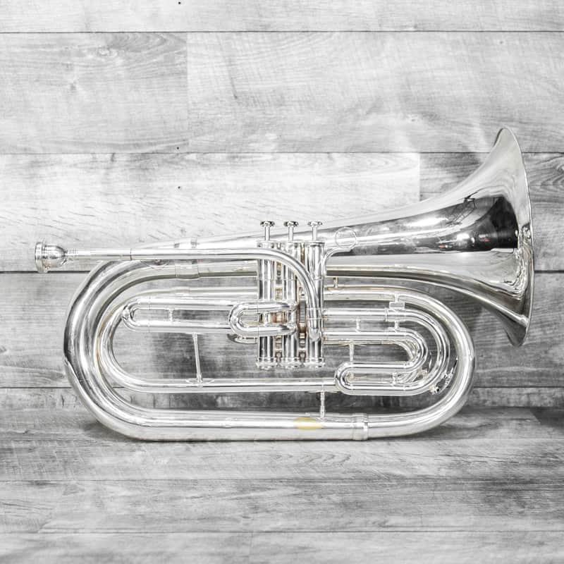 King 1124SP Marching Baritone Silver image 1