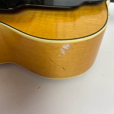 National 1120 Archtop 1950s Nice 16" Maple Body ,  with Factory Pickup, Hardshell case and Cable image 4