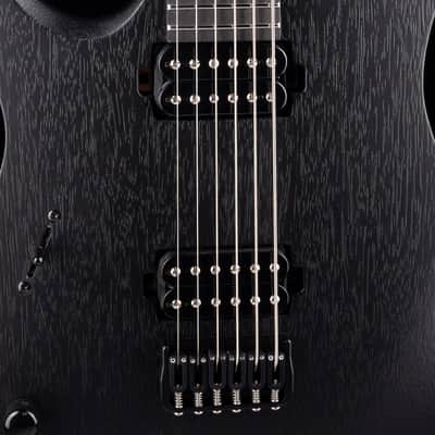 Mayones Duvell Elite 6 B27 Baritone Left Handed Black Limba Monolith Black Matte image 4