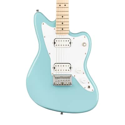 Squier Mini Jazzmaster HH - Daphne Blue w/ Maple FB image 1
