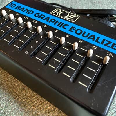 Ross 10 Band Graphic Equalizer 1980s - Blue image 1