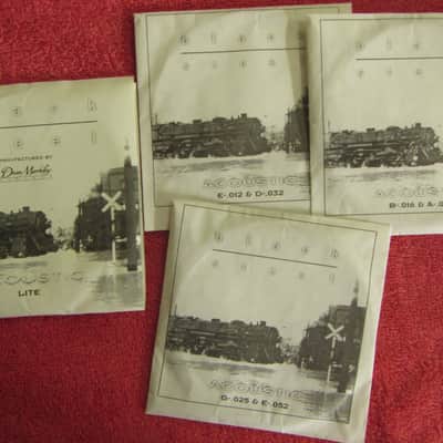 Dean Markley NOS Black Steel Acoustic lite strings. 2000's? - Steel image 1