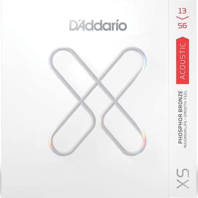 D'Addario XSA1356 XS Medium Coated Phosphor Bronze Acoustic Guitar Strings, 13-56 image 1