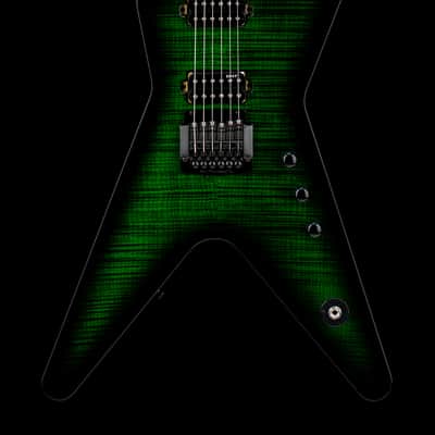 Dean USA ML Flame Top Kahler - Emerald Green Burst #21097 image 1