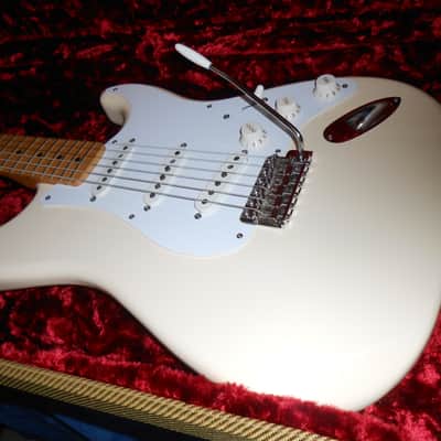 Fender Jimmie Vaughan Artist Series Stratocaster 1996-2021 with Texas Specials and G&G Fender tweed case - Olympic White image 2