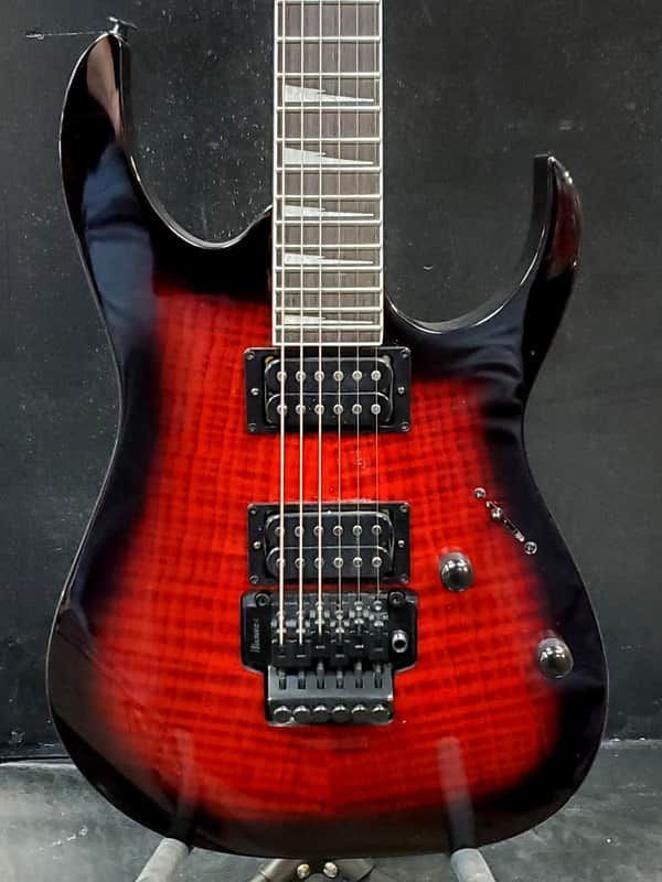 Ibanez GRG320FA-TRB Gio 2024 - Present - Transparent Red Burst w/FREE Pro Set Up image 1