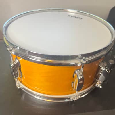 TAMA 13x6 Snare Drum (2001) | Birch Shell | Gold Yellow Finish | Pop/Aux Snare image 2