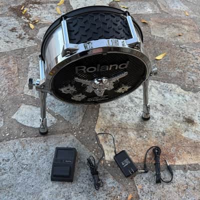 Roland KD-140 Bass Drum Trigger Pad 14" Silver w/ CUSTOM GRAPHICS image 3