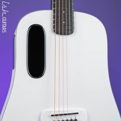Lava Music Blue Lava Touch Smart Acoustic Guitar Sail White w/ Lite Bag Demo image 3