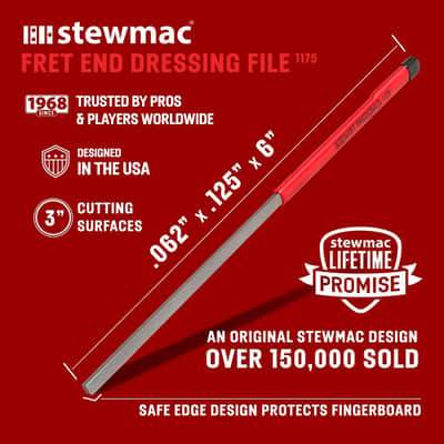 StewMac Fret End Dressing File - Safely Fix Sharp Guitar Fret Ends & Fret Sprout! image 2