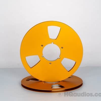 Aluminum Empty Tape Reel for Reel To Reel Tape Recorder (Single)– 10.5 inch –Golden Color 1Yr WRT image 2