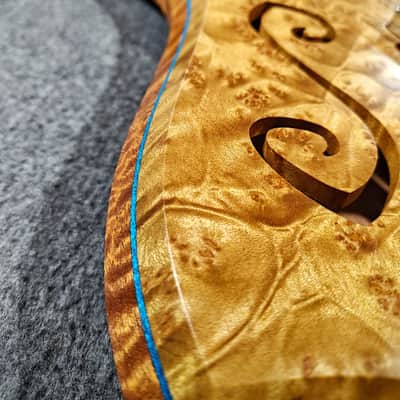 Barlow Guitars Osprey Semi-Hollow 2025 - Golden Camphor / Mun Ebony image 13