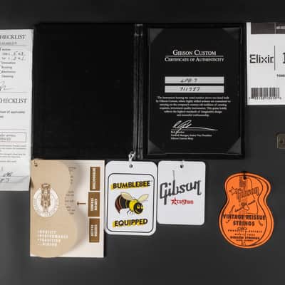2021 Gibson Custom Shop Historic '57 Les Paul Custom Black Beauty Reissue - Ebony VOS | USA Vintage Long Neck Tenon No Weight Relief 4.18kg | CoA OHSC image 18