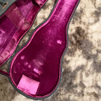 1970s Gibson Les Paul Custom Vintage Hard Case - Black / Purple image 5