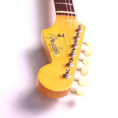 Fender Musicmaster with Rosewood Fretboard 1963 - Olympic White - Great Pre-CBS Electric Guitar - check video! image 10