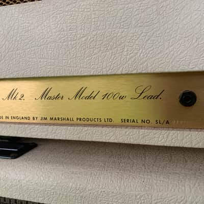 79’ Marshall Model 2203 JMP 100 “Mk II Master Volume Model” 1979 - White image 6