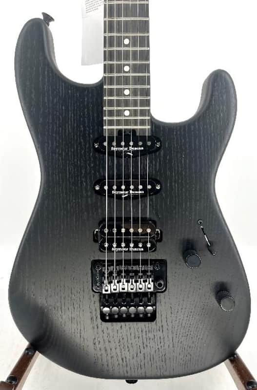 Charvel Pro Mod San Dimas Style 1 Floyd Rose Sassafras - Satin Black Ser#MC210226 image 1