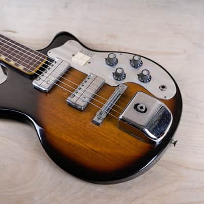 Teisco MJ-2L 1960's Sunburst Vintage Made in Japan MIJ w/ Bag | Reverb