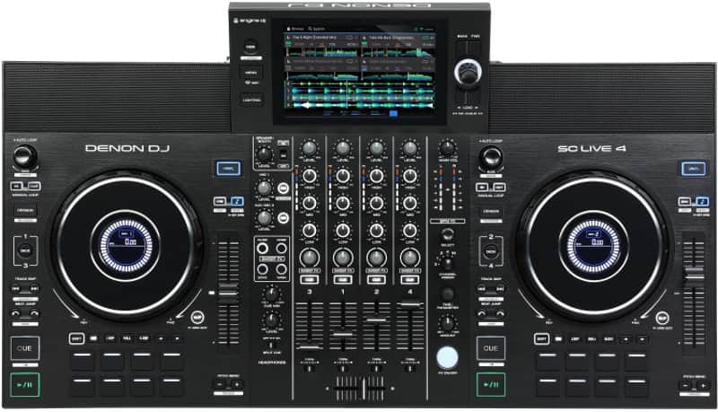 Denon DJ SC Live 4 Standalone DJ Controller - Black (SCLive4d6) image 1