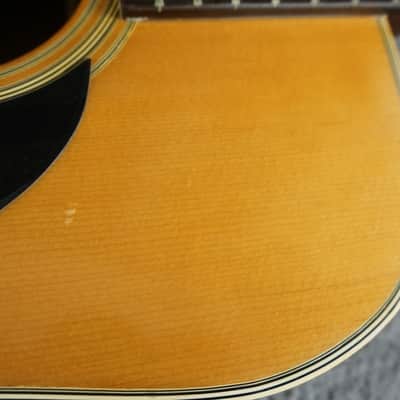 Vintage Jumbo 12-String Acoustic Guitar Japan Made w/ Hard Case image 9
