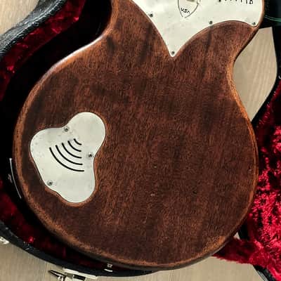 Scala Guitars (Leo Scala) Underdog 5A Flamed Maple Top Amberburst image 13