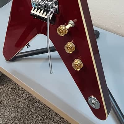 Dean V Floyd Rose CASE, Seymour Duncan Invaders, Awesome! - Wine red Dime 2021 image 5