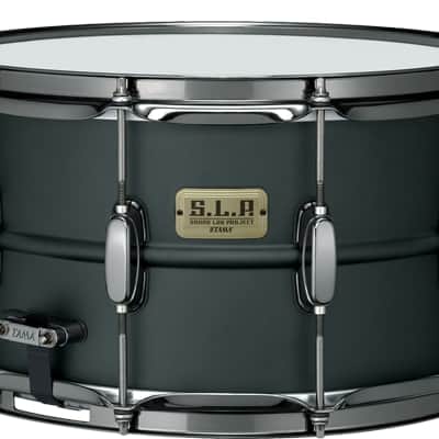 Tama 8x14 S.L.P. Series Big Black Steel Snare Drum image 1