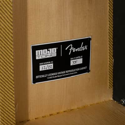 Mojotone Fender Tweed Deluxe Style 1x12 Speaker Guitar Amp Extension Cabinet with Lacquered Tweed Finish image 6