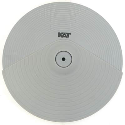 KAT Percussion KT2EP2 12" Dual-Zone Cymbal Pad – Grey – w/ TRS Cable image 2