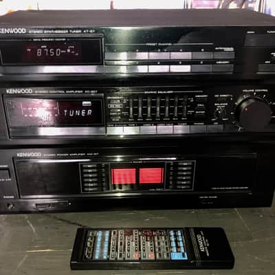 Kenwood KM-107 Stereo Amplifier + KC-207 Preamp + KT-57 Tuner W/ Remote image 1