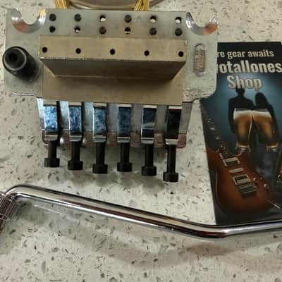 Floyd Rose Original Double Locking Tremolo System Made in Germany Chrome w/ Arm image 8