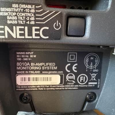 Genelec 8010A + 5040B 2.1 Studio Monitor System — Matched Set, Excellent Condition image 3