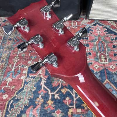 Yamaha ES-335 Style Model SA-700 Semi Hollow Persimmon Red - 1980 image 8