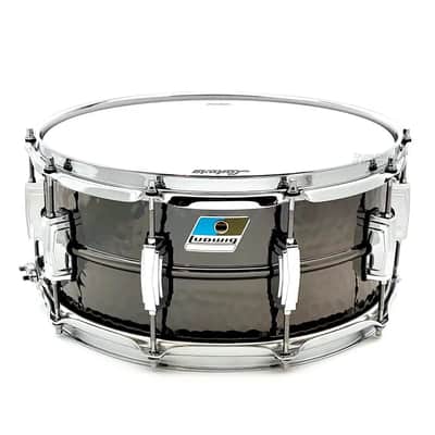 Ludwig LB417K Black Beauty Snare Drum 14x6.5 Hammered B-STOCK image 1