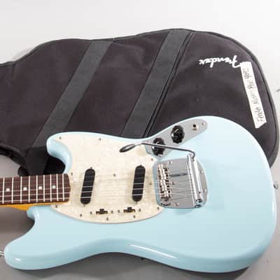 2015 Fender Japan Exclusive Classic '60s Mustang – Daphne Blue – Rosewood – MIJ – w/ Gig Bag image 1
