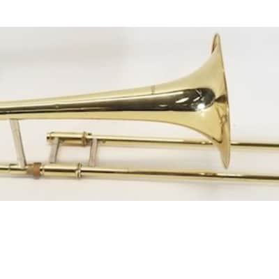Britton tenor trombone with soft case and mouthpiece, good condition image 4