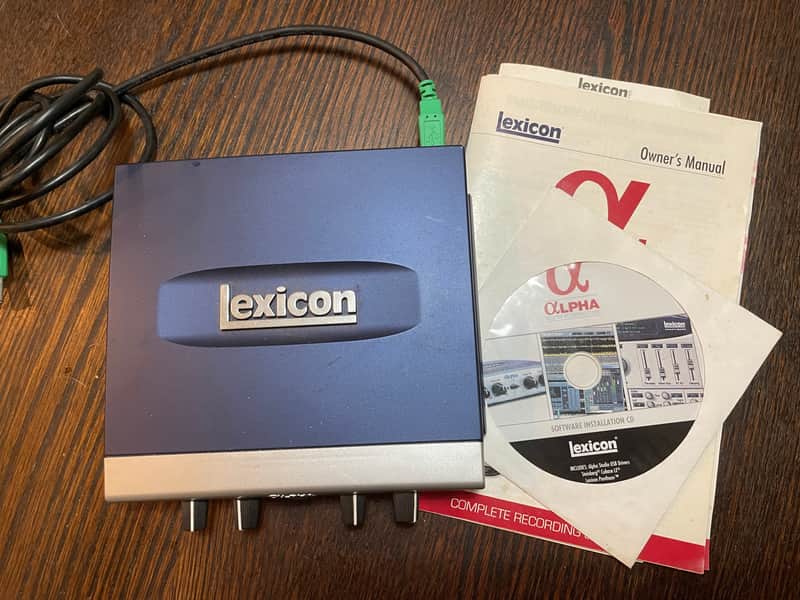 Lexicon Alpha USB Audio Interface 2010s - Blue image 1