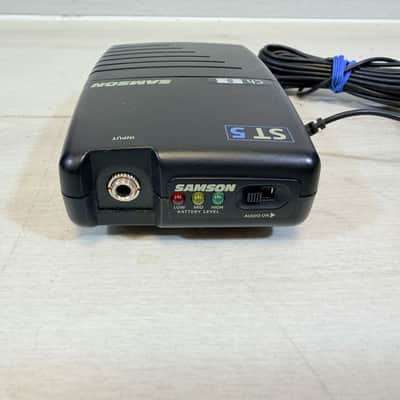 Samson Stage 55 Wireless System ST5 Bodypack SR55 Receiver w/ Case & Mic image 7