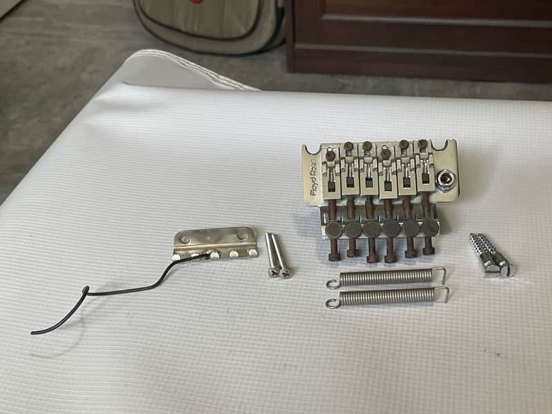 1986-87 Era Original Floyd Rose Made in Germany Chrome Tremolo Bridge Vibrato Kramer Model Guitar image 1